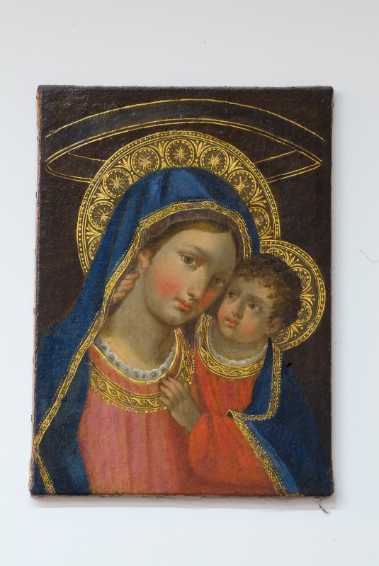 Ambito napoletano sec. XX, Madonna del buon consiglio in olio su tela