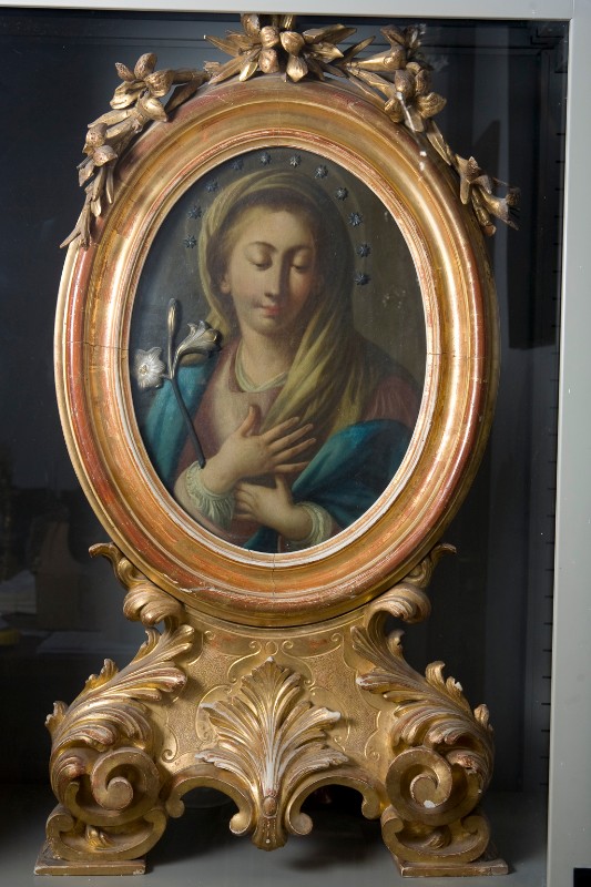 Ambito napoletano sec. XVIII, Madonna in olio su tela