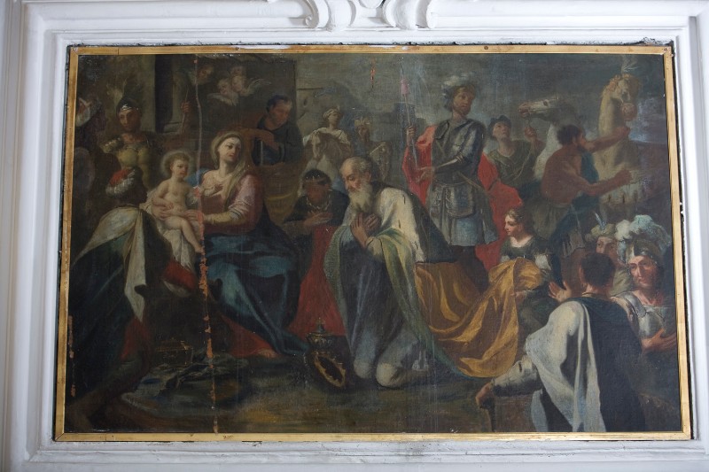 Ambito napoletano secc. XVIII-XIX, Adorazione dei Magi in olio su tela