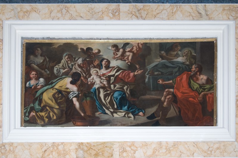 Traversi G. (1749), Natività di Maria in olio su tela