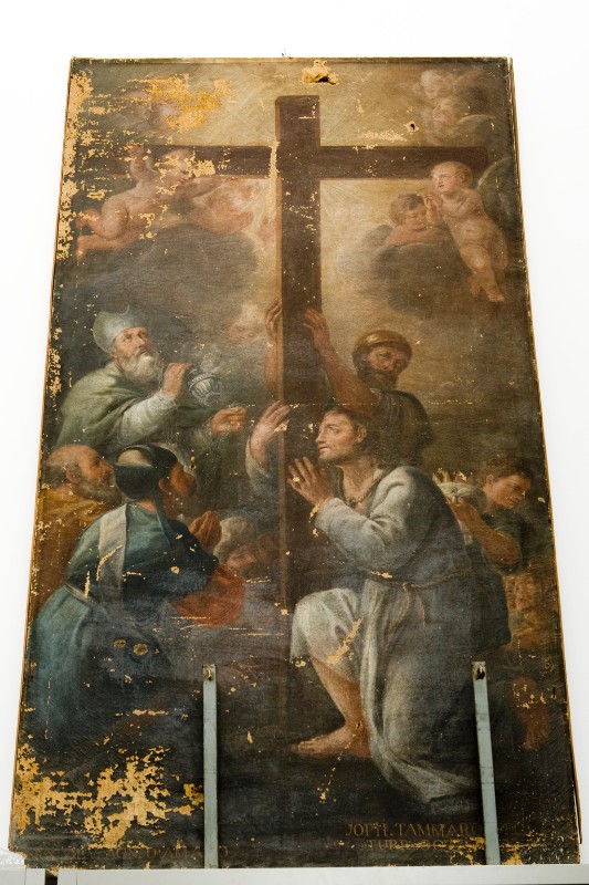 Tammaro G. (1772), Adorazione della croce in olio su tela
