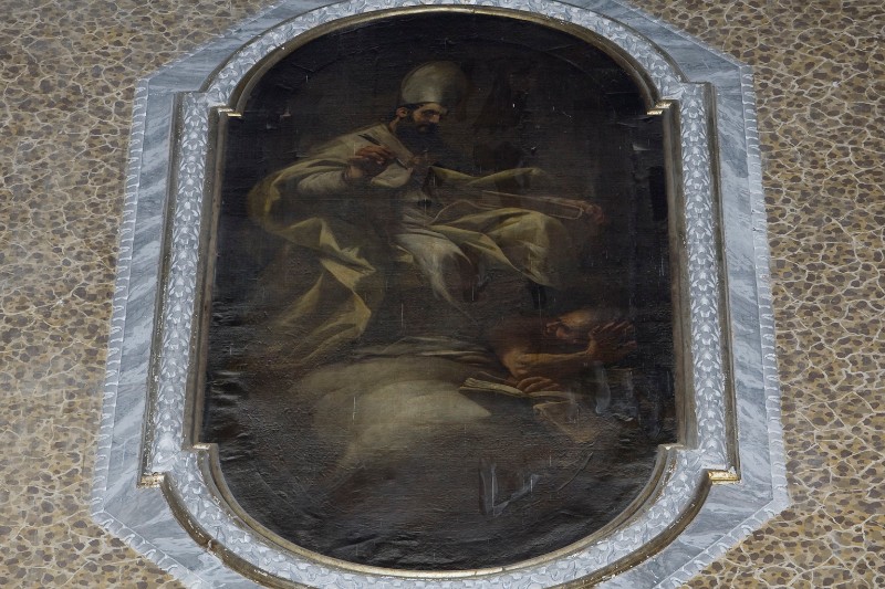 Giordano L. terzo quarto sec. XVII, Santo vescovo in olio su tela
