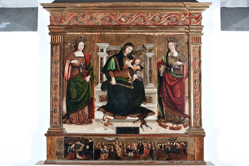 Ambito napoletano (1510), Madonna delle grazie e sante