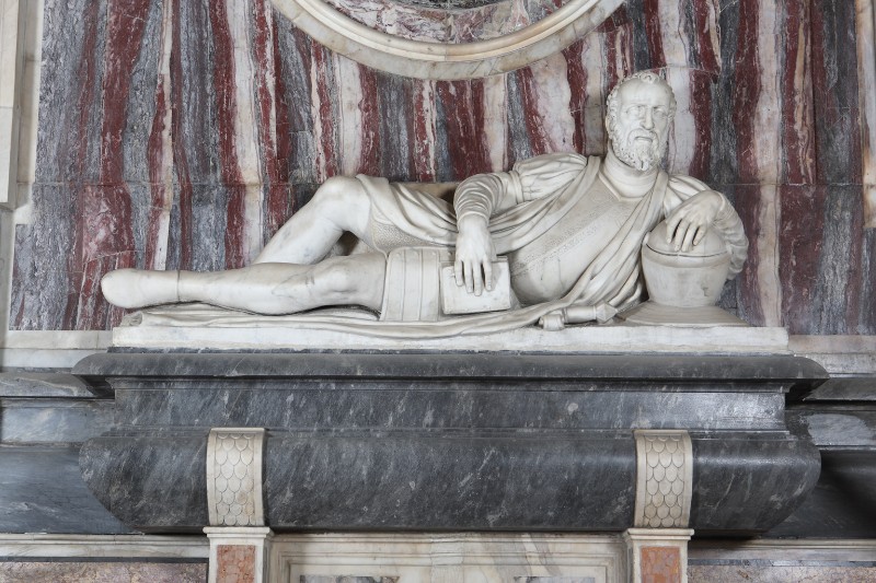 Bott. napoletana fine sec. XVI, Monumento sepolcrale in marmo