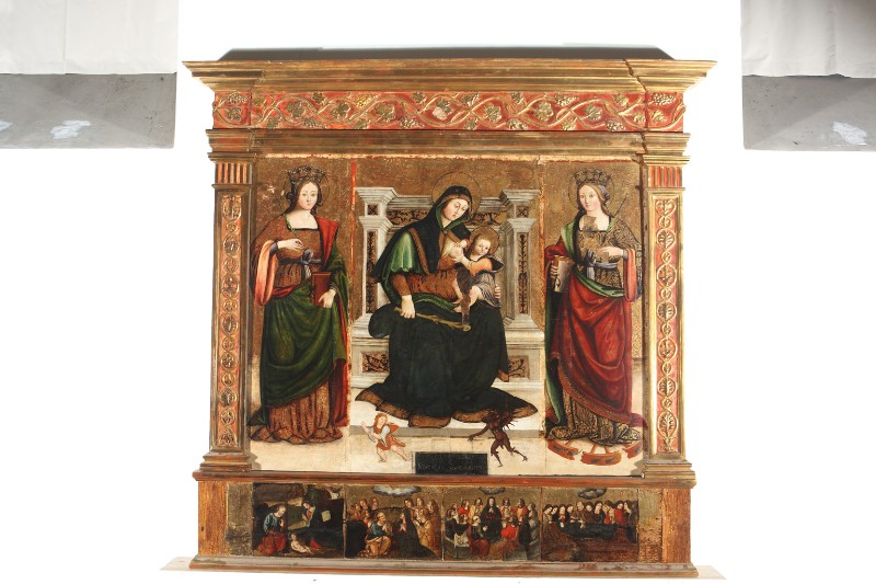 Ambito napoletano inizio sec. XVI, Pala d'altare della Madonna del soccorso