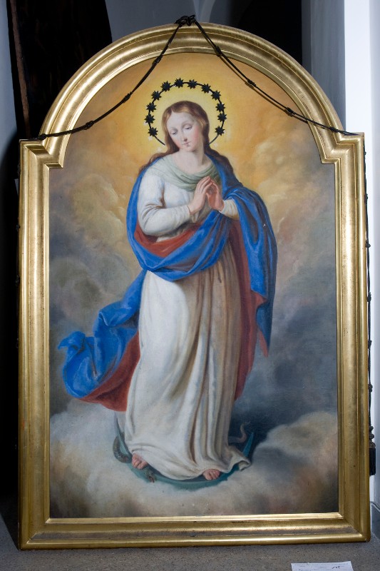 Ambito napoletano prima metà sec. XIX, Madonna immacolata in olio su tela