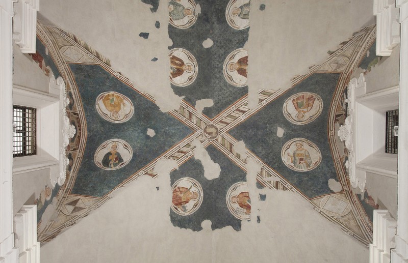 Ambito campano sec. XIV, Decorazione dipinta della volta