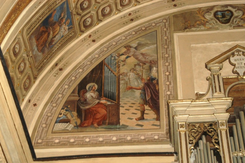 Iodice R. sec. XX, Dipinto con S. Cecilia e Angeli