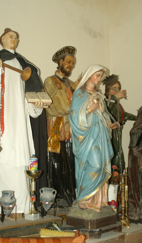 Scultore campano sec. XVIII, Statua con Sant'Antimo