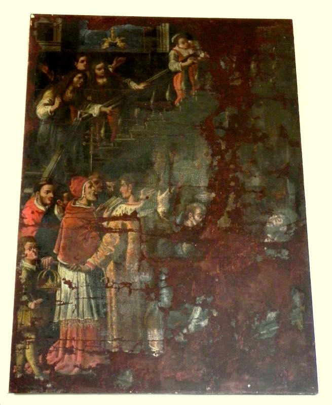 Ambito napoletano sec. XVIII, Morte di Sant'Alessio