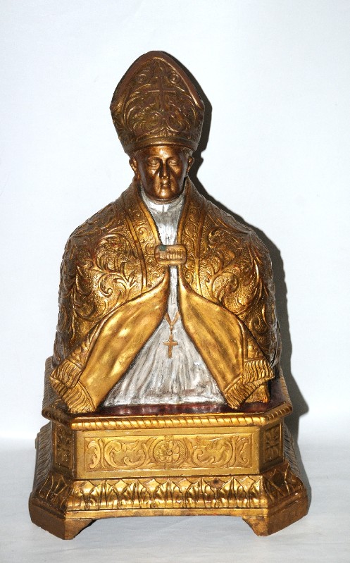 Artigianato napoletano sec. XIX, Busto con San Gennaro