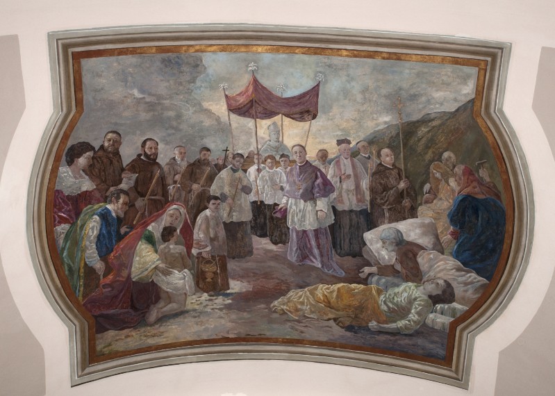 Tammaro L. (1926), Dipinto di San Gennaro e il miracolo della peste