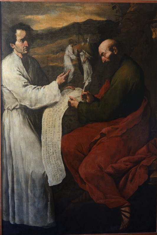 Fracanzano C. sec. XVII, Dipinto di San Paolo scrive la lettera a Philemone