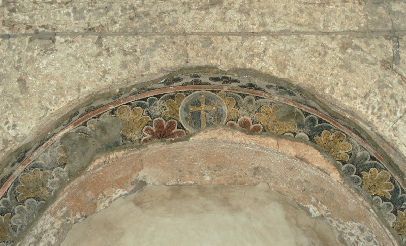 Ambito campano sec. VI, Mosaico con Croce