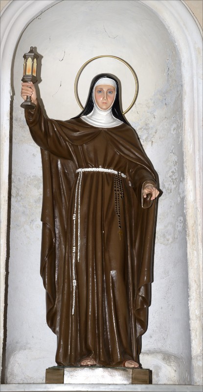 Scultore campano sec. XIX, Statua di Santa Chiara d'Assisi
