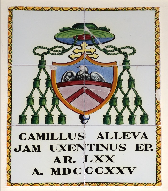 Ambito campano sec. XX, Dipinto con stemma di Mons. Camillo Alleva