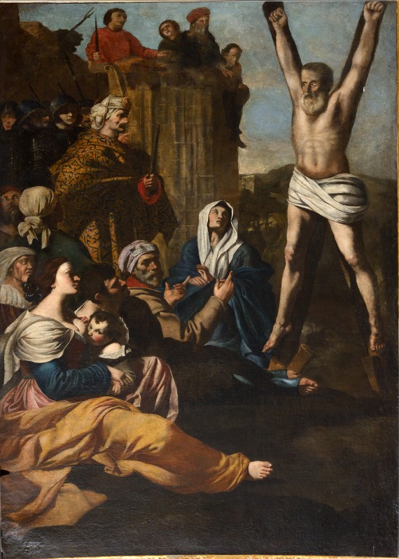 Guarino F. sec. XVII, Dipinto della Crocifissione di Sant'Andrea