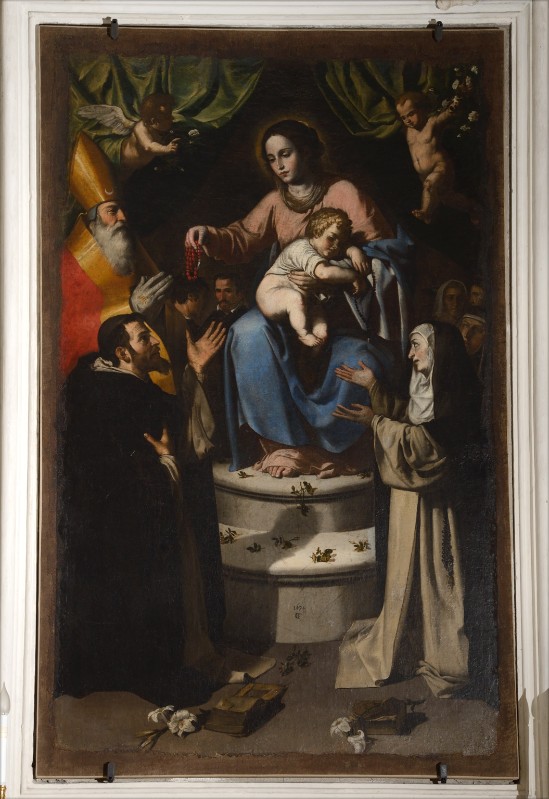 Guarino F. (1634), Dipinto della Madonna del rosario tra santi