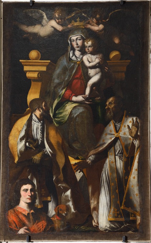 Guarino F. sec. XVII, Dipinto della Madonna dell'Arco e santi