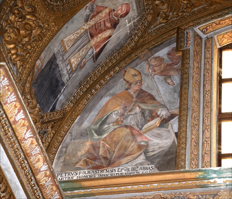 Solimena A. sec. XVII, Dipinto murale di Sant'Alferio abate
