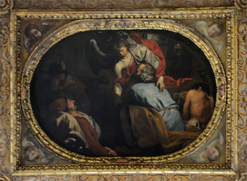 Guarino F. sec. XVII, Dipinto di San Pietro liberato dal carcere