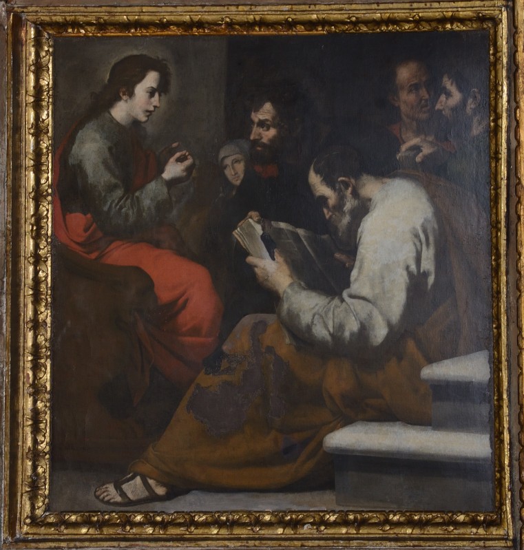 Guarino F. sec. XVII, Dipinto di Gesù nel tempio tra i dottori