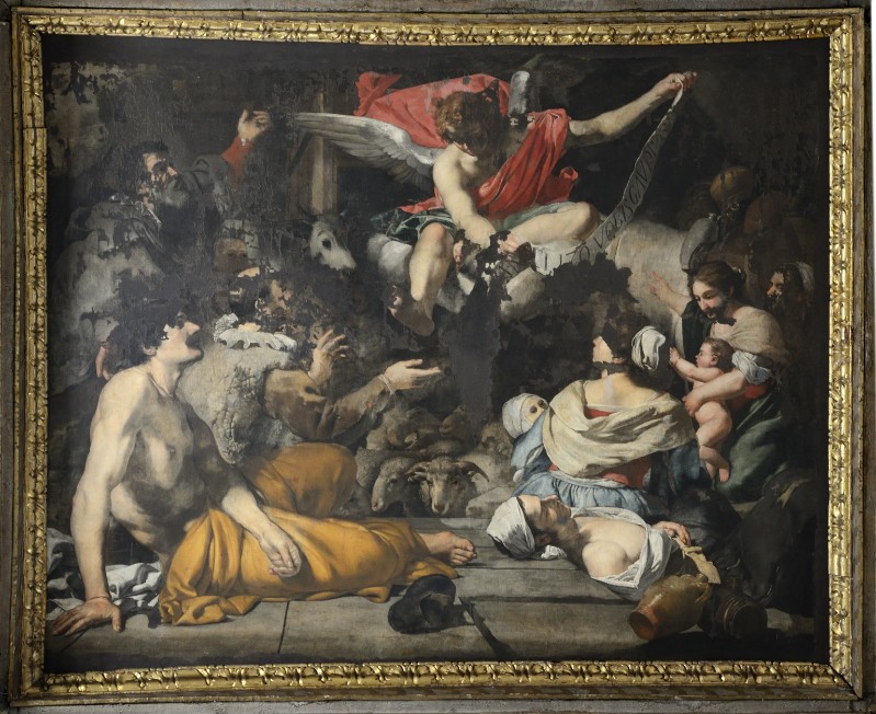 Guarino F. sec. XVII, Dipinto dell'Annuncio ai pastori