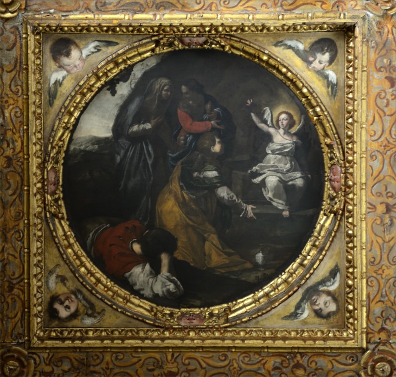 Guarino F. sec. XVII, Dipinto dell'Angelo annuncia la Resurrezione alle pie donn