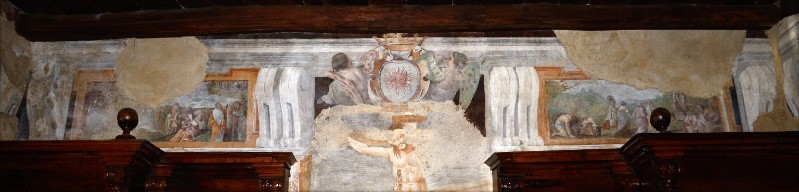 Guarino F. sec. XVII, Dipinto della raccolta della manna