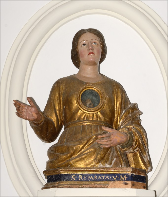 Artigianato napoletano sec. XVII, Reliquario a busto di Santa Reparata
