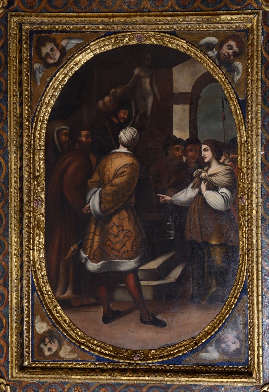 Guarino F. sec. XVII, Dipinto di Sant'Agata rifiuta di adorare gli idoli