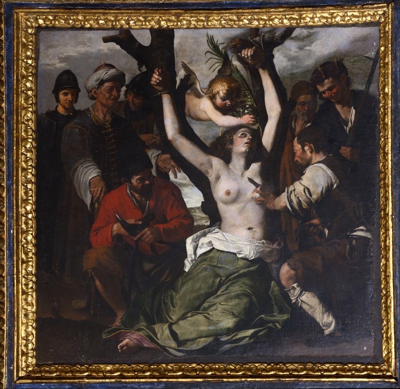 Guarino F. sec. XVII, Dipinto del Martirio di Sant'Agata