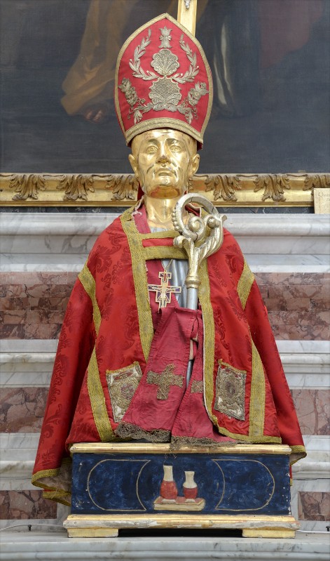 Artigianato napoletano sec. XIX, Busto di San Gennaro