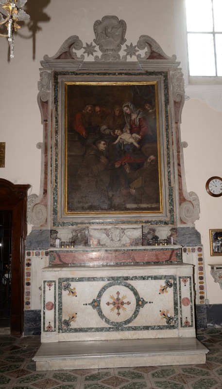 Marmoraio campano sec. XVII, Altare di sacrestia