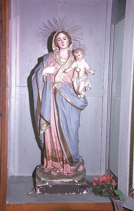 Guacci L. secc. XIX-XX, Madonna con Gesù Bambino in cartapesta dipinta