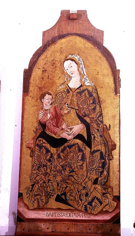 Battista di Capua sec. XV, Madonna con Gesù Bambino