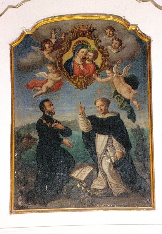 Frezza I. (1757), Madonna con Gesù Bambino in gloria e santi