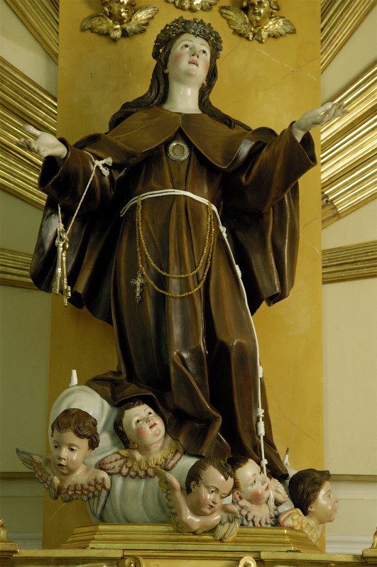 Colombo G. primo quarto sec. XVIII, Statua di Santa Rosalia