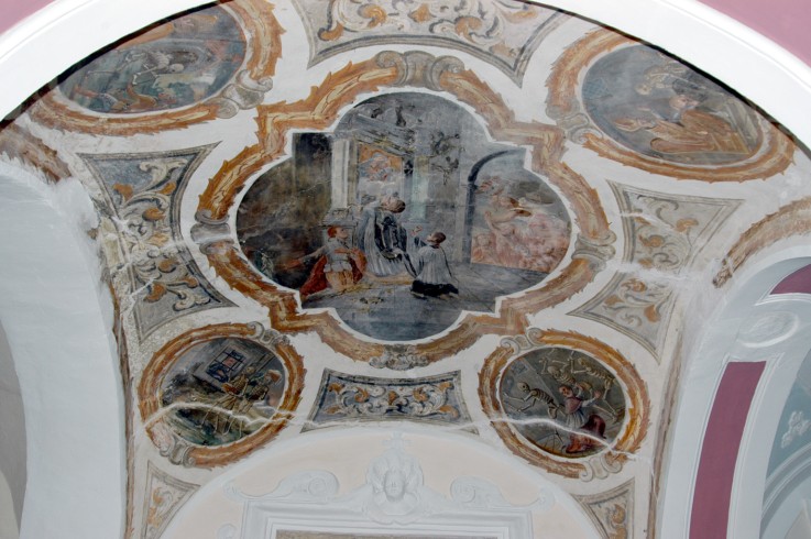 Ambito cilentano sec. XVIII, Soffitto dipinto