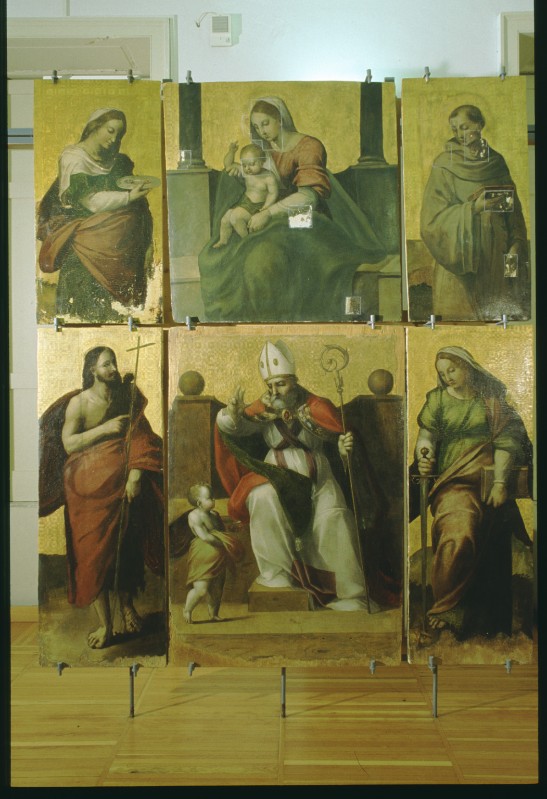 Bottega di Sabatini Andrea sec. XVI, Polittico di San Nicola da Bari