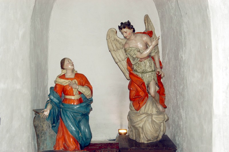 Bottega di Colombo Giacomo sec. XVIII, Gruppo scultoreo dell'Annunciazione