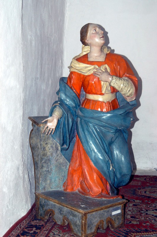 Bottega di Colombo Giacomo sec. XVIII, Statua della Madonna annunciata