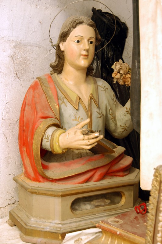 Ambito campano sec. XVII, Reliquiario a busto di Santa Reparata