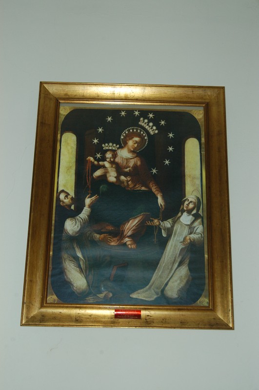 Ambito campano sec. XX, Stampa della Madonna del rosario