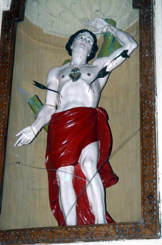 Ambito campano sec. XVIII, Statua di San Sebastiano