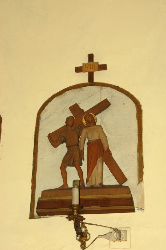 Ambito italiano sec. XX, Via Crucis in legno VIII