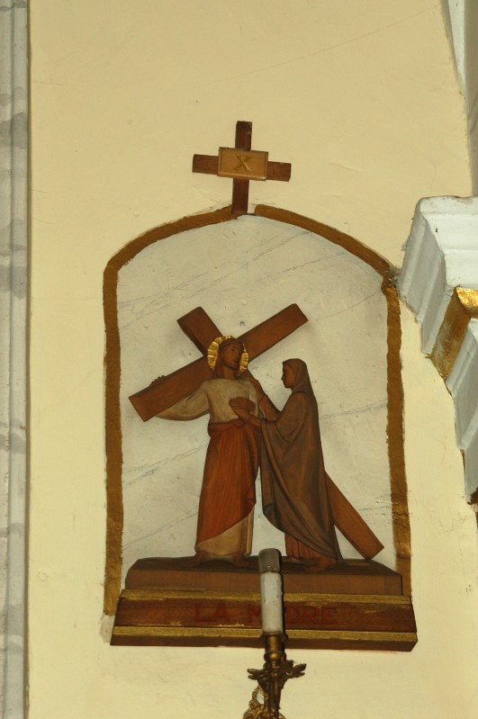 Ambito italiano sec. XX, Via Crucis in legno X