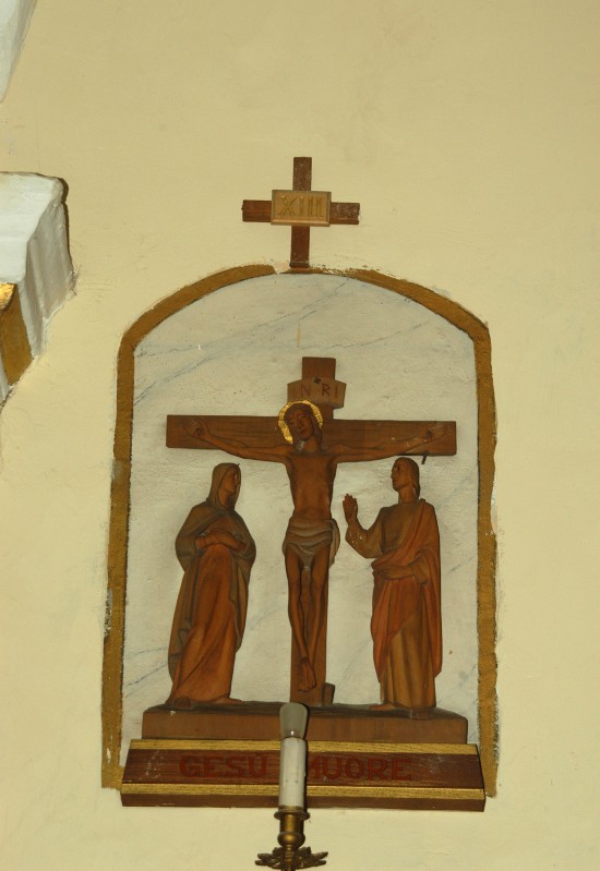 Ambito italiano sec. XX, Via Crucis in legno XIII