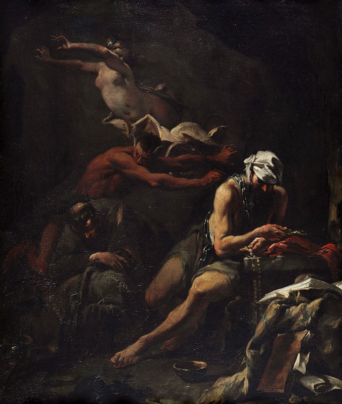 Ricci S. sec. XVII-XVIII, Dipinto Le tentazioni di Sant'Antonio abate