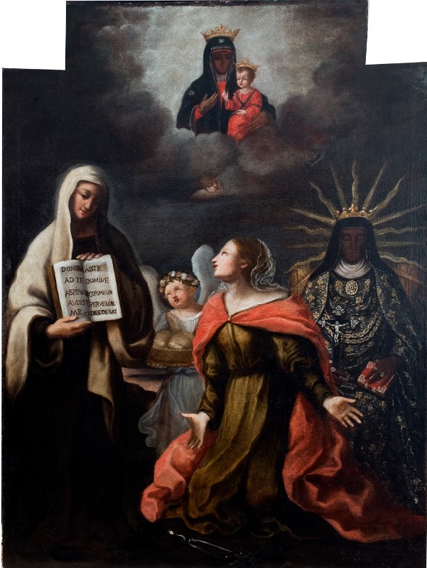 Sirani B. (1689), Dipinto S. Apollonia S. Francesca Romana e S. Caterina da B